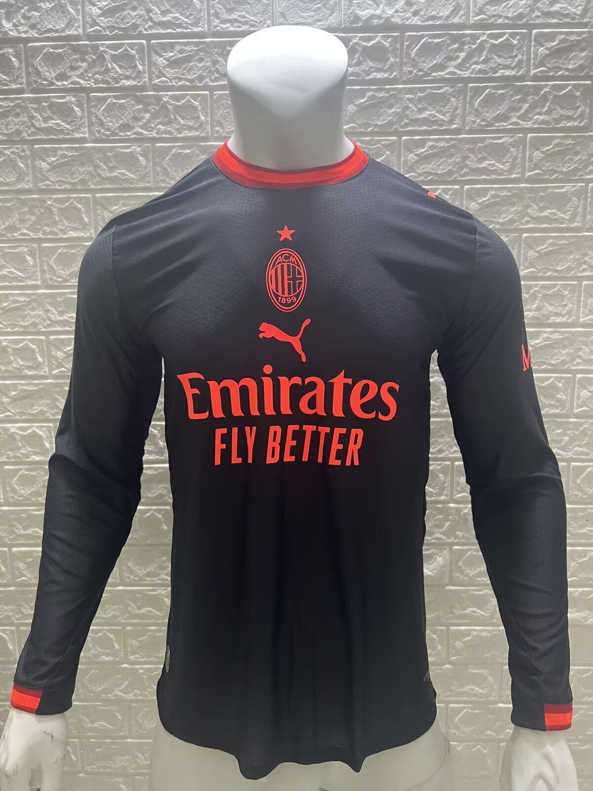 AAA Quality AC Milan 26/27 Third Black Long Jersey(Player)